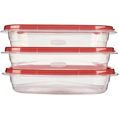 Rubbermaid Take Alongs Containers + Lids Divided Rectangles With Quik Clik Seal Cups - 3 Count - Image 4