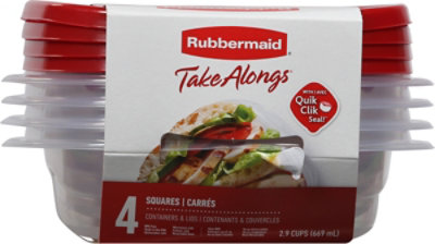 Rubbermaid Take Alongs Containers + Lids Square - Each - Image 4