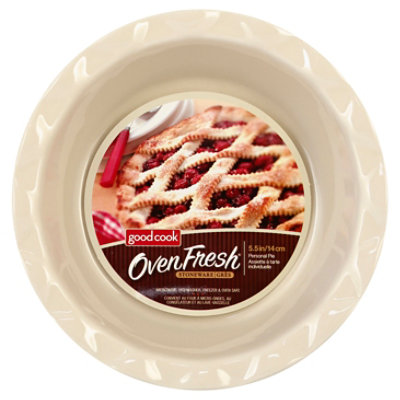 Good Cook Oven Fresh Stoneware Personal Pie Pan 5.5 Inch - Each