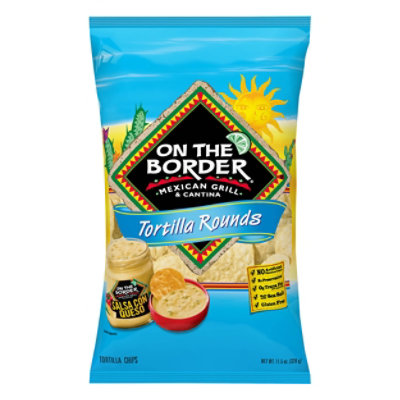 On The Border Tortilla Chips Premium Rounds - 11.5 Oz