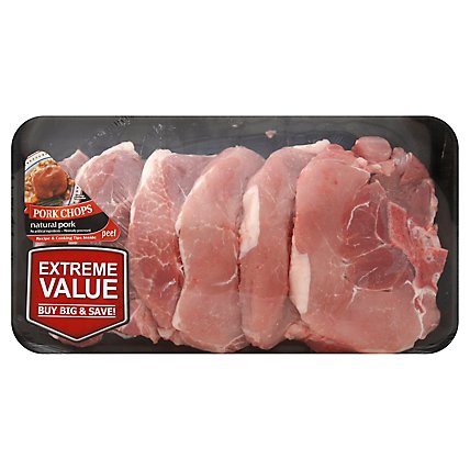 Meat Counter Pork Sirloin Chops Value Pack Bone In - 5.00 LB - Image 1