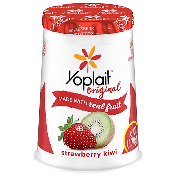Yoplait Original Yogurt Low Fat Srawberry Kiwi - 6 Oz