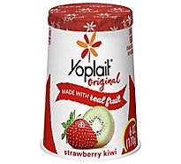 Yoplait Original Yogurt Low Fat Srawberry Kiwi - 6 Oz