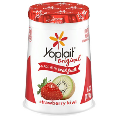 Yoplait Original Yogurt Low Fat Srawberry Kiwi - 6 Oz
