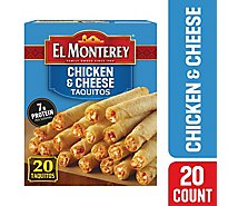 El Monterey Chicken & Cheese Frozen Flour Taquitos 20 Count - 20 Oz