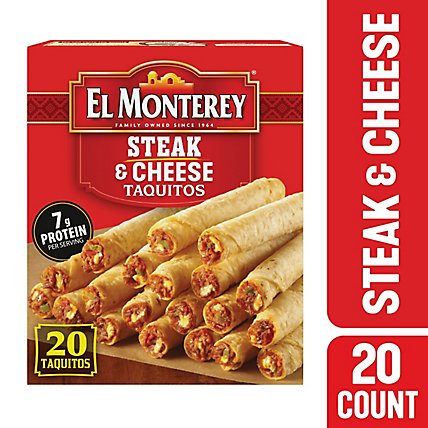 El Monterey Steak & Cheese Taquitos 20 Count - 20 Oz