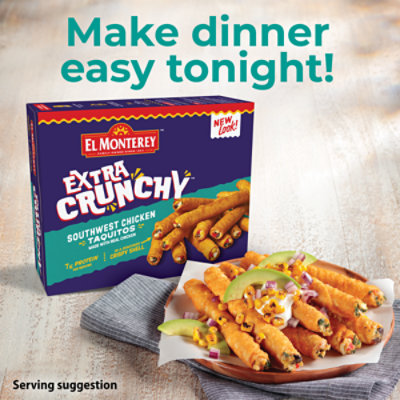 El Monterey Southwest Chicken Crunchy Taquitos 18 Count - 20.7 Oz - Image 1