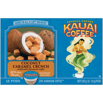 Kauai Coffee Coffee K-Cups Coconut Caramel Crunch - 12-0.35 Oz - Image 2