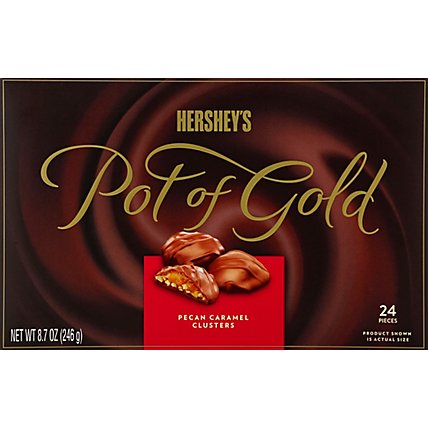 HERSHEYS Pot Of Gold Pecan Caramel Box Chocolate - 8.7 Oz - Image 2