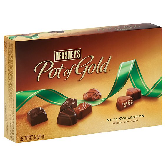 HERSHEYS Pot Of Gold Nut Assorted Box Chocolate - 8.7 Oz