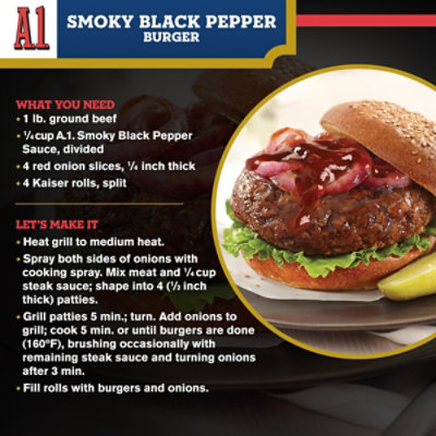 A.1. Smoky Black Pepper Sauce - 10 Oz - Image 4
