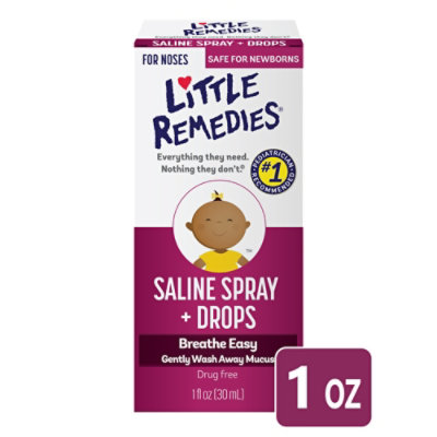 Little Remedies Saline Spray and Drops - 1 Fl. Oz. - Image 1