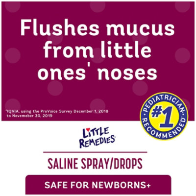 Little Remedies Saline Spray and Drops - 1 Fl. Oz. - Image 2