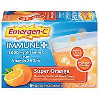 Emergen-C Immune Plus Super Orange Dietary Supplement - 30 Count - Image 3
