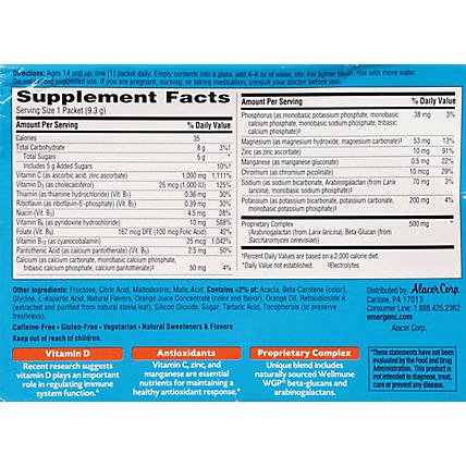 Emergen-C Immune Plus Super Orange Dietary Supplement - 30 Count - Image 5