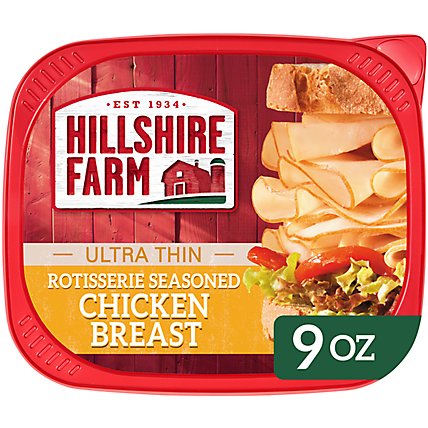 Hillshire Farm Ultra Thin Sliced Lunchmeat Rotisserie Seasoned Chicken Breast - 9 Oz - Image 1