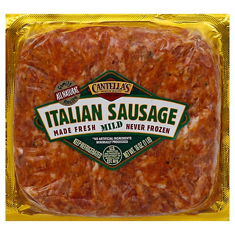 Papa Cantellas Mild Italian Brick Sausage - 16 Oz.