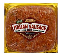 Papa Cantellas Hot Italian Brick Sausage - 16 Oz.