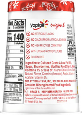 Yoplait Original Yogurt Low Fat Strawberry Mango - 6 Oz - Image 6