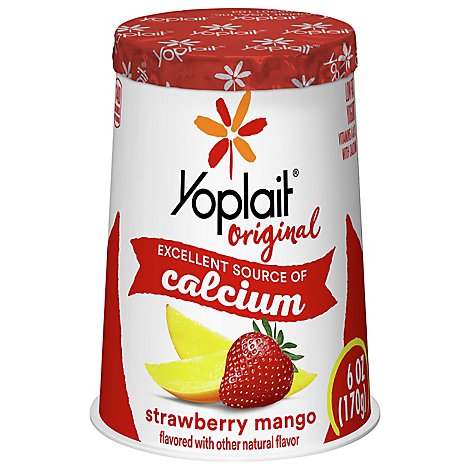 Yoplait Original Yogurt Low Fat Strawberry Mango - 6 Oz