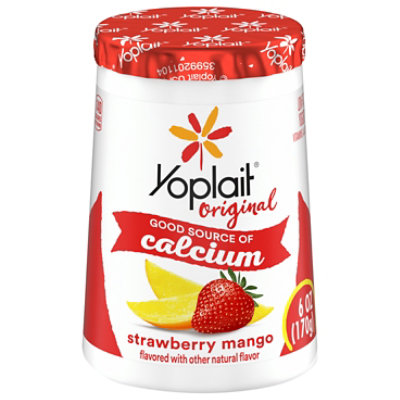 Yoplait Original Yogurt Low Fat Strawberry Mango - 6 Oz