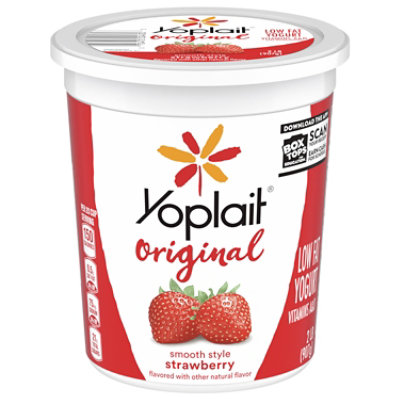 Yoplait Original Yogurt Low Fat Smooth Style Strawberry Flavored - 2 Lb