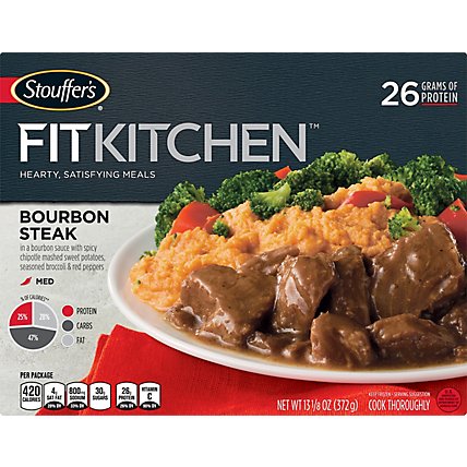 STOUFFERS Fit Kitchen Meal Bourbon Steak - 13.125 Oz - Image 2