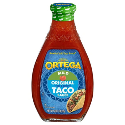 Ortega Taco Sauce Thick & Smooth Original Mild Bottle - 16 Oz - Image 2