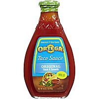 Ortega Taco Sauce Thick & Smooth Original Mild Bottle - 16 Oz - Image 2