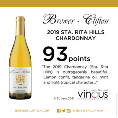Brewer-Clifton Sta Rita Hills Chardonnay White Wine - 750 Ml - Image 3