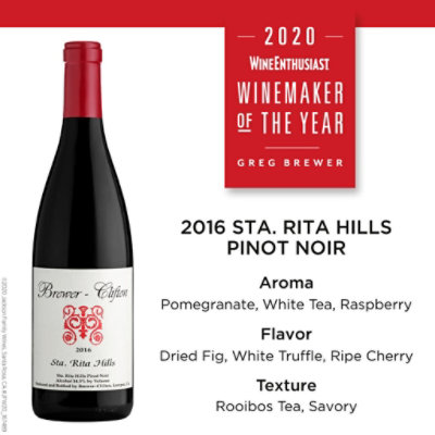 Brewer-Clifton Sta Rita Hills Pinot Noir Red Wine - 750 Ml - Image 2