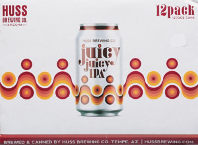 Huss Brewing Juicy Juicy IPA In Can - 12-12 Fl. Oz. - Image 4