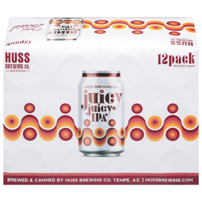 Huss Brewing Juicy Juicy IPA In Can - 12-12 Fl. Oz. - Image 1