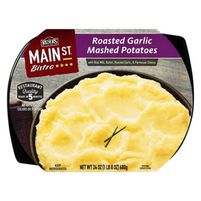 Resers Main St. Bistro Mashed Potatoes Garlic - 24 Oz