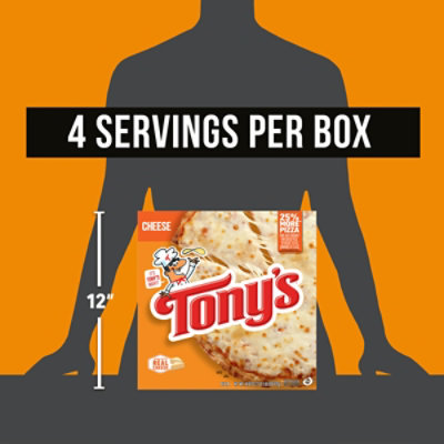 Tonys Pizzeria Pizza Cheese Frozen - 18.9 Oz - Image 4