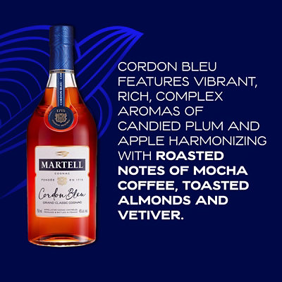 Martell Cognac Cordon Bleu 80 Proof - 750 Ml (limited