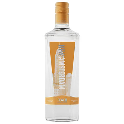 New Amsterdam Peach Flavored Vodka 70 Proof - 1.75 Liter