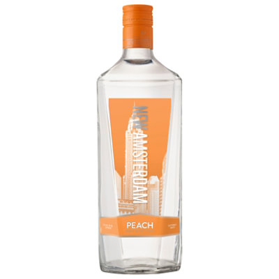 New Amsterdam Peach Flavored Vodka 70 Proof - 1.75 Liter - Image 2