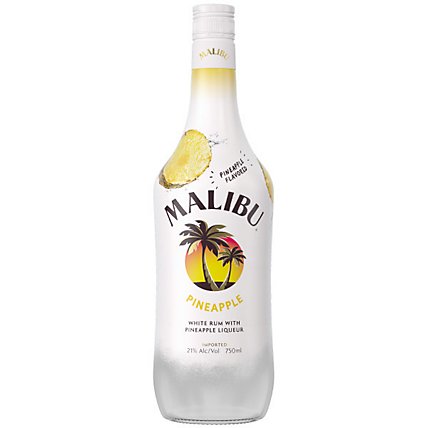 Malibu Rum Caribbean Pineapple Flavor 42 Proof - 750 Ml - Image 1