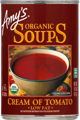 Amys Soups Organic Low Fat Cream of Tomato - 14.5 Oz - Image 1