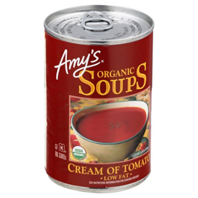 Amys Soups Organic Low Fat Cream of Tomato - 14.5 Oz - Image 1