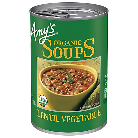 Amys Soups Organic Lentil Vegetable - 14.5 Oz