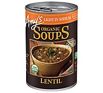 Amys Soups Organic Light in Sodium Lentil - 14.5 Oz