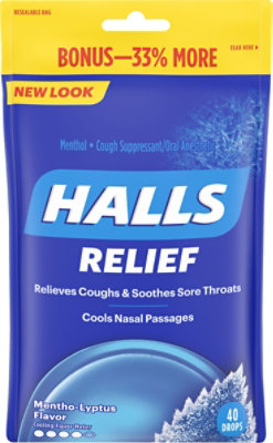 Halls Base Bonus Mentho Lyptus - 40 Piece - Image 2