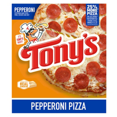 Tonys Pizzeria Pizza Pepperoni Frozen - 18.56 Oz - Image 1