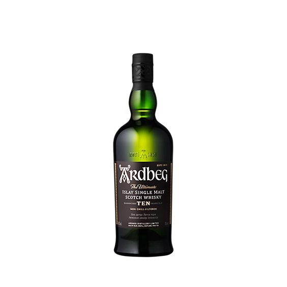 Ardbeg Aged 10 Year Single Malt Scotch in Bottle - 750 Ml