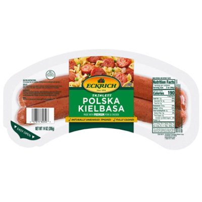 Eckrich Polska Kielbasa Skinless Smoked Sausage Rope - 14 Oz - Image 1