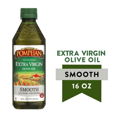 Pompeian Smooth Extra Virgin Olive Oil - 16 Fl. Oz. - Image 1