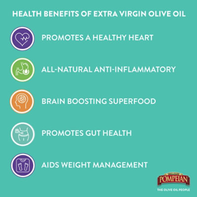 Pompeian Smooth Extra Virgin Olive Oil - 16 Fl. Oz. - Image 5