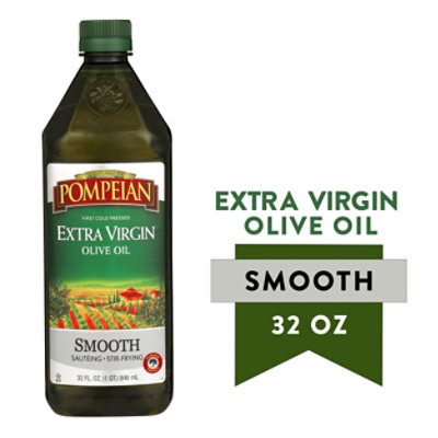 Pompeian Olive Oil Extra Virgin Smooth - 32 Fl. Oz.